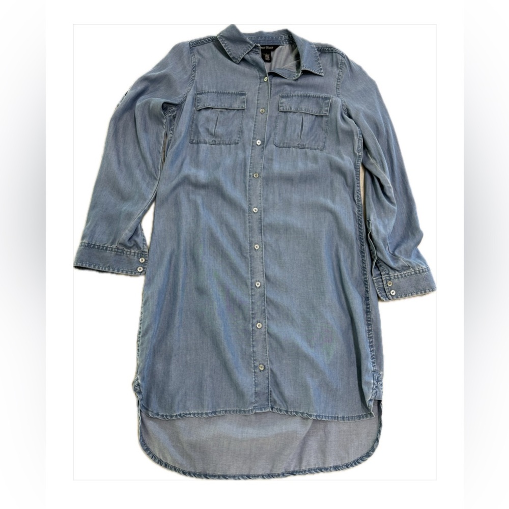 White House Black Market Denim Tunic - Picture 13 of 14